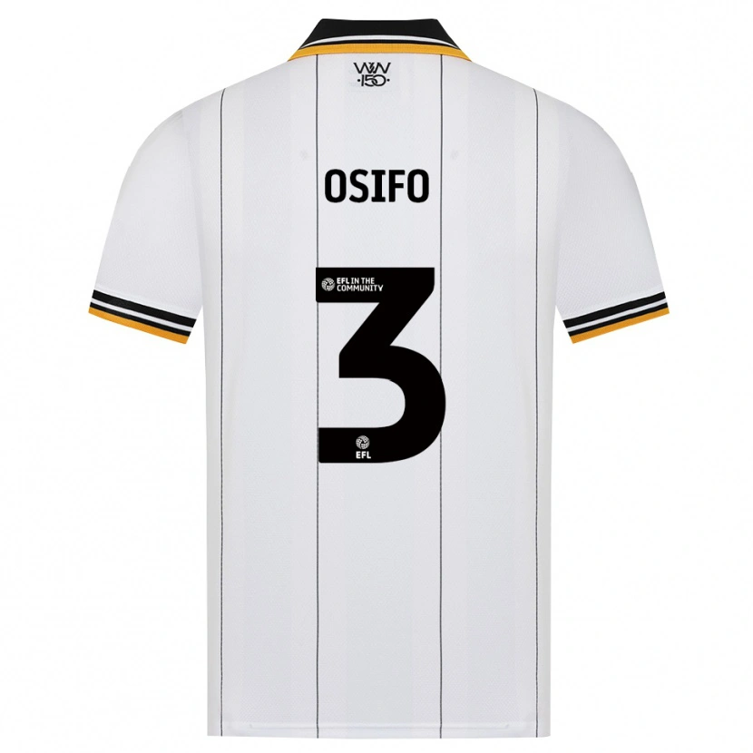 Danxen Kinder David Osifo #3 Orange Weiß Schwarz Auswärtstrikot Trikot 2026/27 T-Shirt