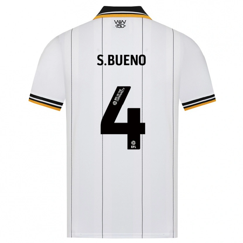 Danxen Kinder Santiago Bueno #4 Orange Weiß Schwarz Auswärtstrikot Trikot 2026/27 T-Shirt
