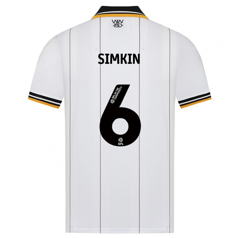 Danxen Kinder Lily Simkin #6 Orange Weiß Schwarz Auswärtstrikot Trikot 2026/27 T-Shirt
