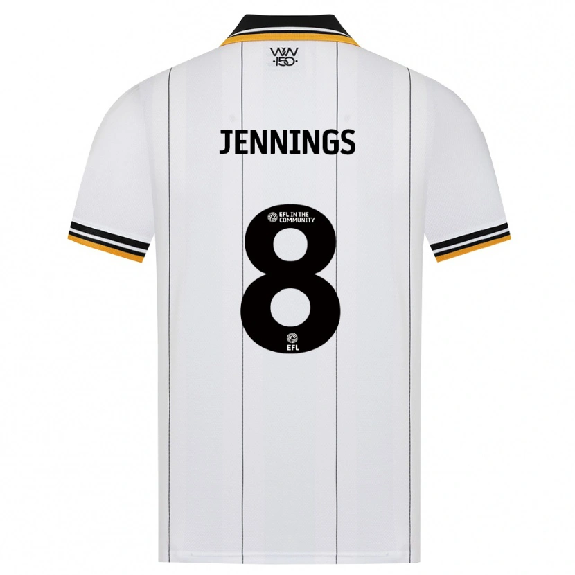 Danxen Kinder Shannie Jennings #8 Orange Weiß Schwarz Auswärtstrikot Trikot 2026/27 T-Shirt