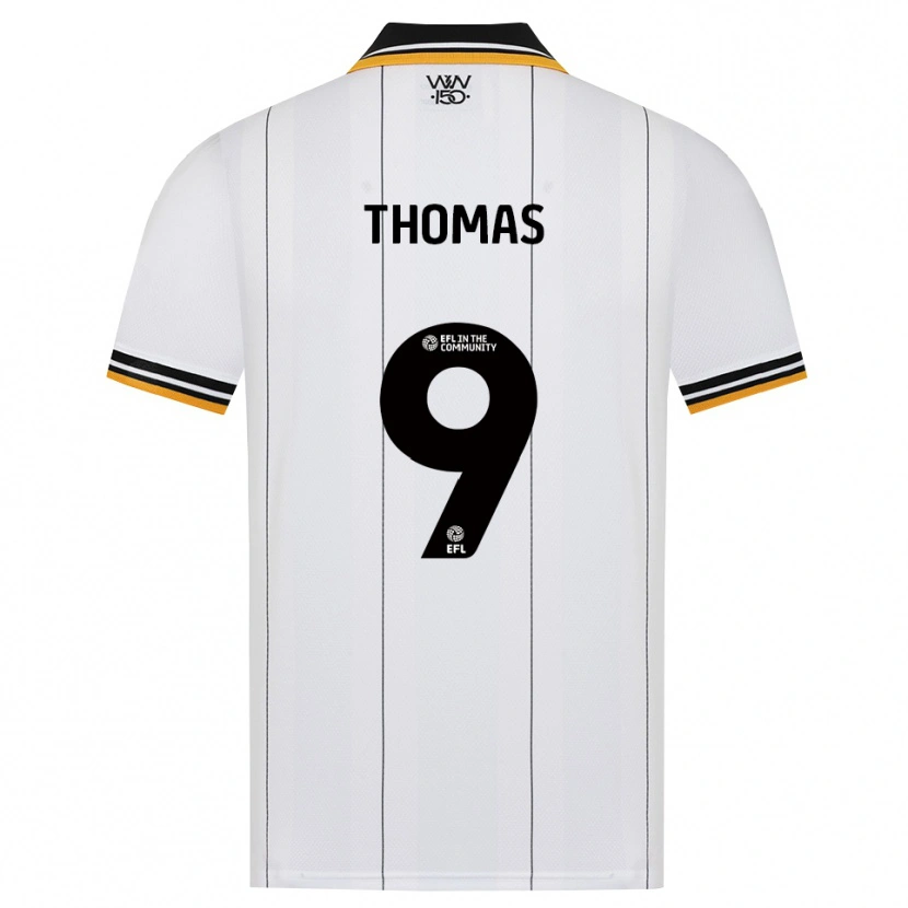 Danxen Kinder Kaream Thomas #9 Orange Weiß Schwarz Auswärtstrikot Trikot 2026/27 T-Shirt