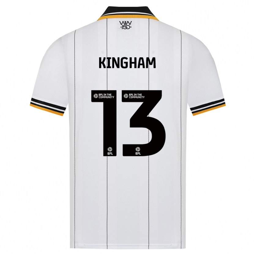 Danxen Kinder Joshua Kingham #13 Orange Weiß Schwarz Auswärtstrikot Trikot 2026/27 T-Shirt