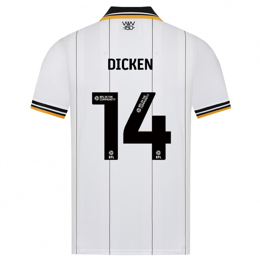 Danxen Kinder Amy Dicken #14 Orange Weiß Schwarz Auswärtstrikot Trikot 2026/27 T-Shirt