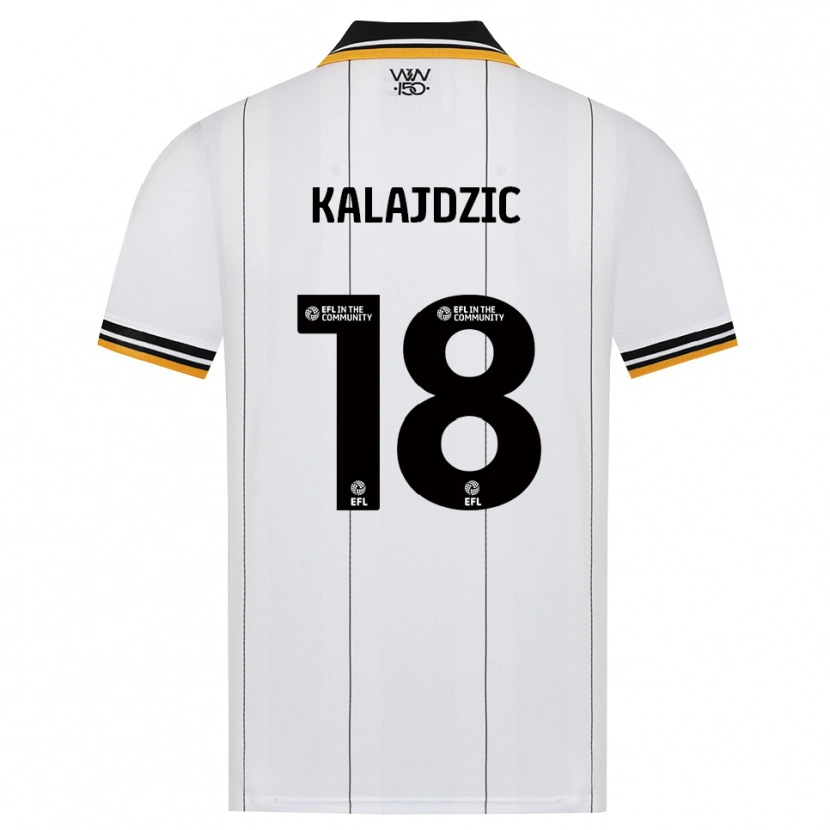 Danxen Kinder Sasa Kalajdzic #18 Orange Weiß Schwarz Auswärtstrikot Trikot 2026/27 T-Shirt