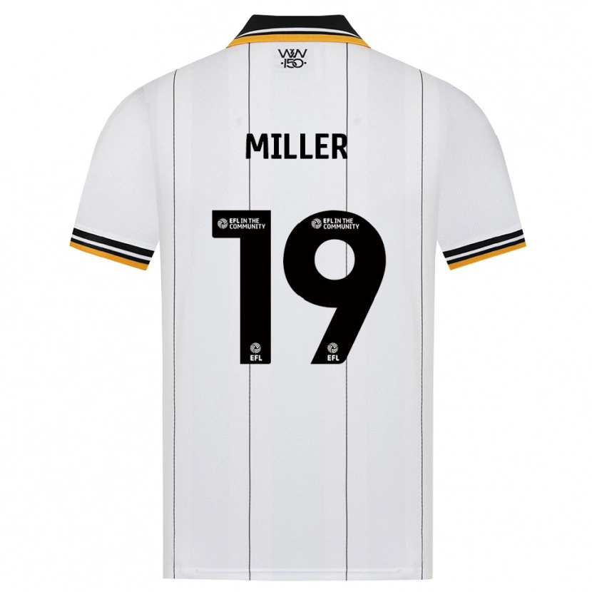 Danxen Kinder Ali Miller #19 Orange Weiß Schwarz Auswärtstrikot Trikot 2026/27 T-Shirt