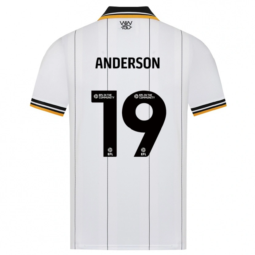 Danxen Kinder Becky Anderson #19 Orange Weiß Schwarz Auswärtstrikot Trikot 2026/27 T-Shirt