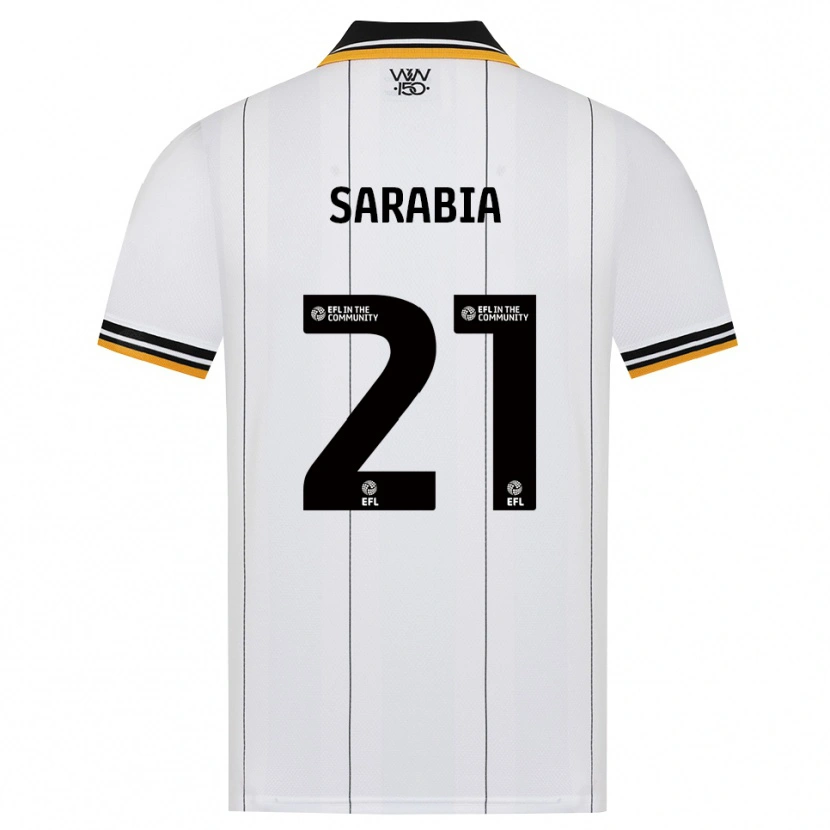 Danxen Kinder Pablo Sarabia #21 Orange Weiß Schwarz Auswärtstrikot Trikot 2026/27 T-Shirt