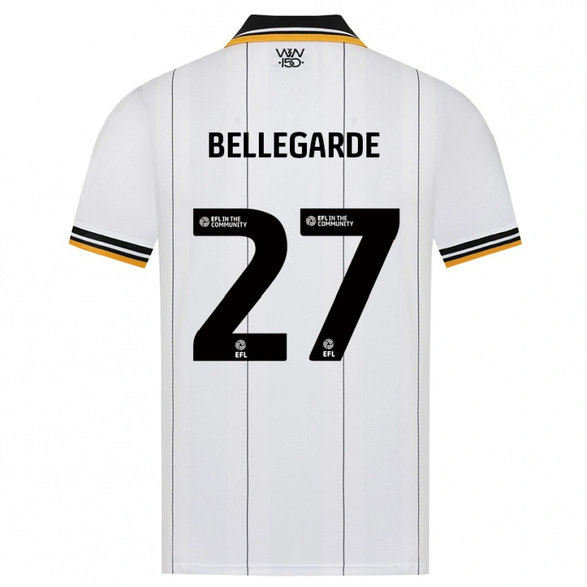 Danxen Kinder Jean-Ricner Bellegarde #27 Orange Weiß Schwarz Auswärtstrikot Trikot 2026/27 T-Shirt