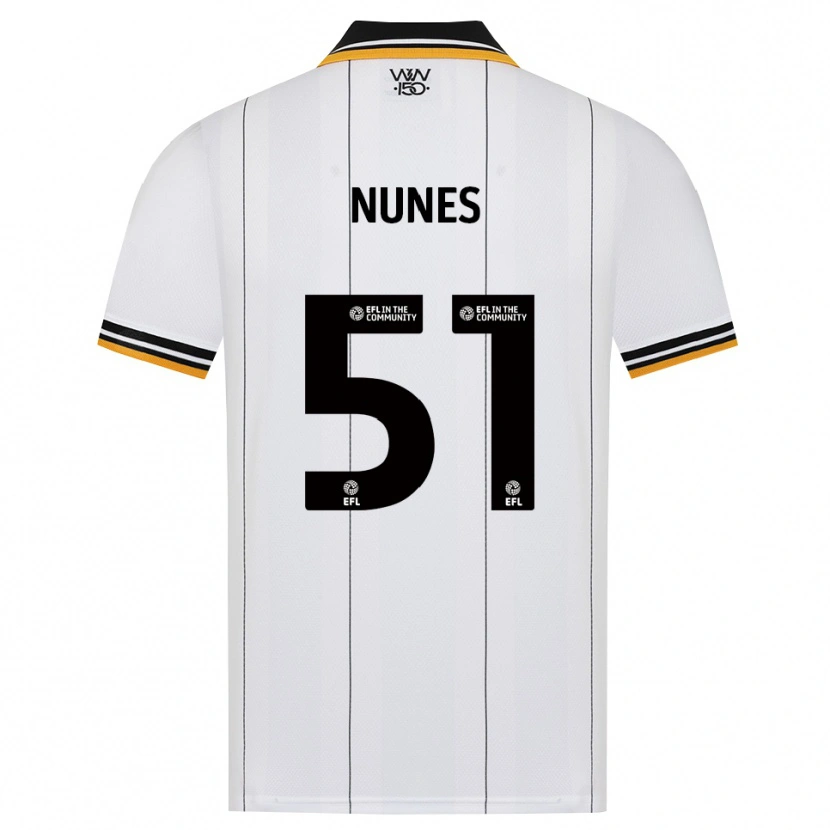 Danxen Kinder Grazi Nunes #51 Orange Weiß Schwarz Auswärtstrikot Trikot 2026/27 T-Shirt