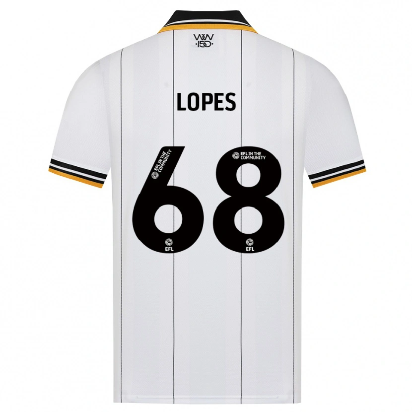 Danxen Kinder Leo Lopes #68 Orange Weiß Schwarz Auswärtstrikot Trikot 2026/27 T-Shirt