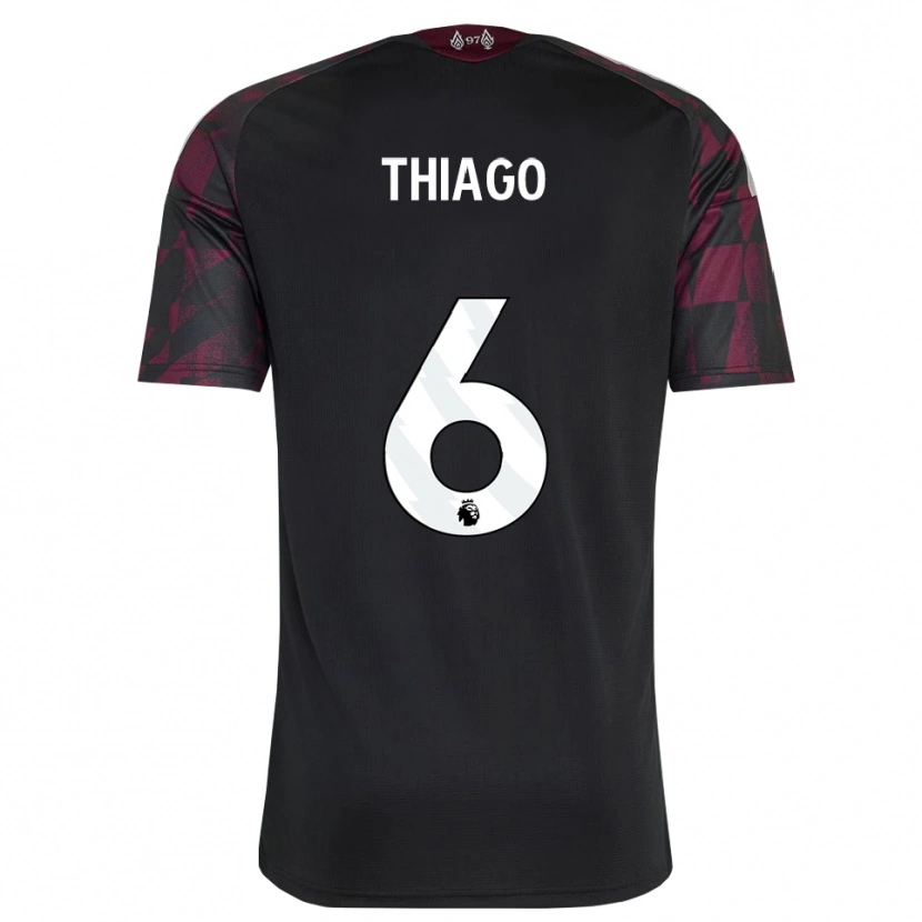 Danxen Kinder Thiago #6 Schwarz Weiß Violett Ausweichtrikot Trikot 2026/27 T-Shirt