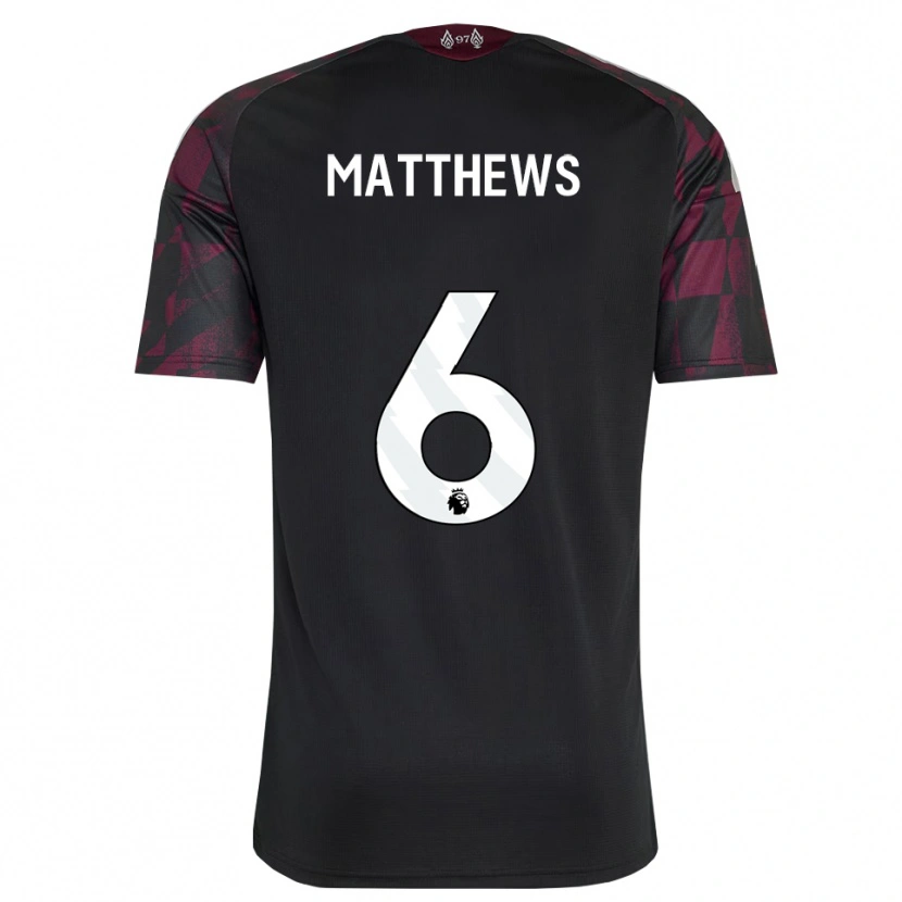 Danxen Kinder Jasmine Matthews #6 Schwarz Weiß Violett Ausweichtrikot Trikot 2026/27 T-Shirt