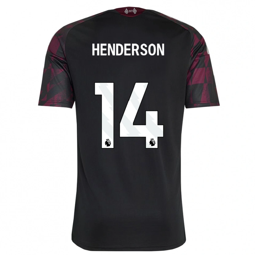 Danxen Kinder Henderson #14 Schwarz Weiß Violett Ausweichtrikot Trikot 2026/27 T-Shirt