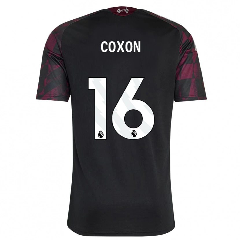 Danxen Kinder Zak Coxon #16 Schwarz Weiß Violett Ausweichtrikot Trikot 2026/27 T-Shirt