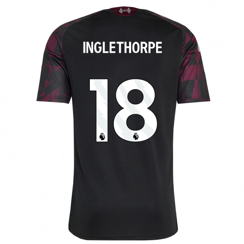 Danxen Kinder Finn Inglethorpe #18 Schwarz Weiß Violett Ausweichtrikot Trikot 2026/27 T-Shirt
