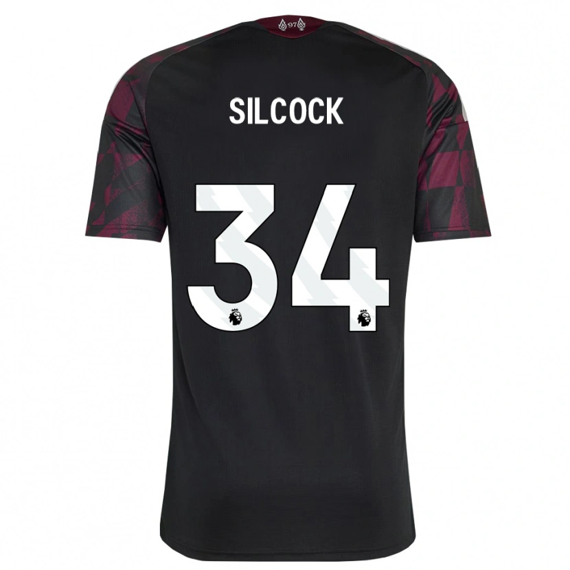 Danxen Kinder Hannah Silcock #34 Schwarz Weiß Violett Ausweichtrikot Trikot 2026/27 T-Shirt