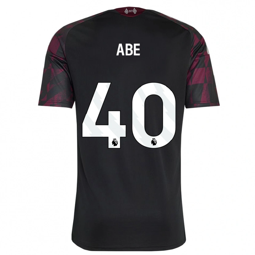 Danxen Kinder Joshua Abe #40 Schwarz Weiß Violett Ausweichtrikot Trikot 2026/27 T-Shirt
