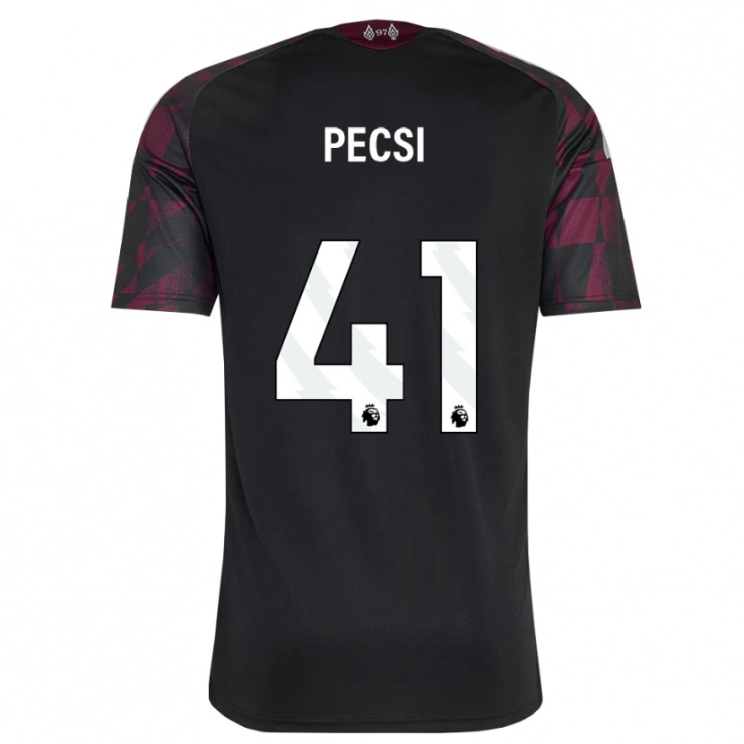 Danxen Kinder Ármin Pécsi #41 Schwarz Weiß Violett Ausweichtrikot Trikot 2026/27 T-Shirt