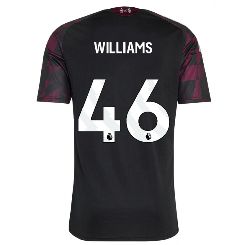 Danxen Kinder Rhys Williams #46 Schwarz Weiß Violett Ausweichtrikot Trikot 2026/27 T-Shirt