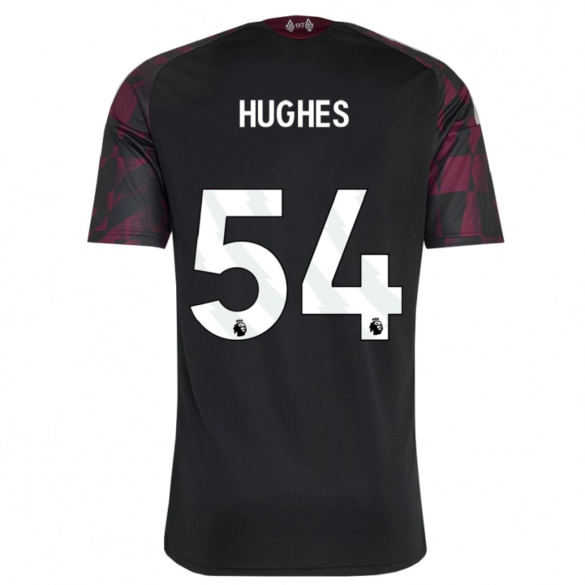 Danxen Kinder Liam Hughes #54 Schwarz Weiß Violett Ausweichtrikot Trikot 2026/27 T-Shirt