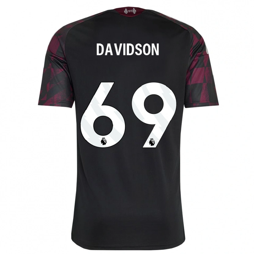 Danxen Kinder Josh Davidson #69 Schwarz Weiß Violett Ausweichtrikot Trikot 2026/27 T-Shirt