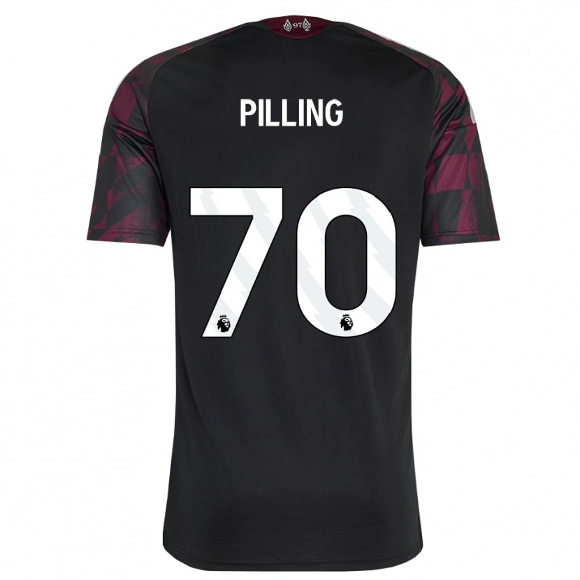 Danxen Kinder Tommy Pilling #70 Schwarz Weiß Violett Ausweichtrikot Trikot 2026/27 T-Shirt