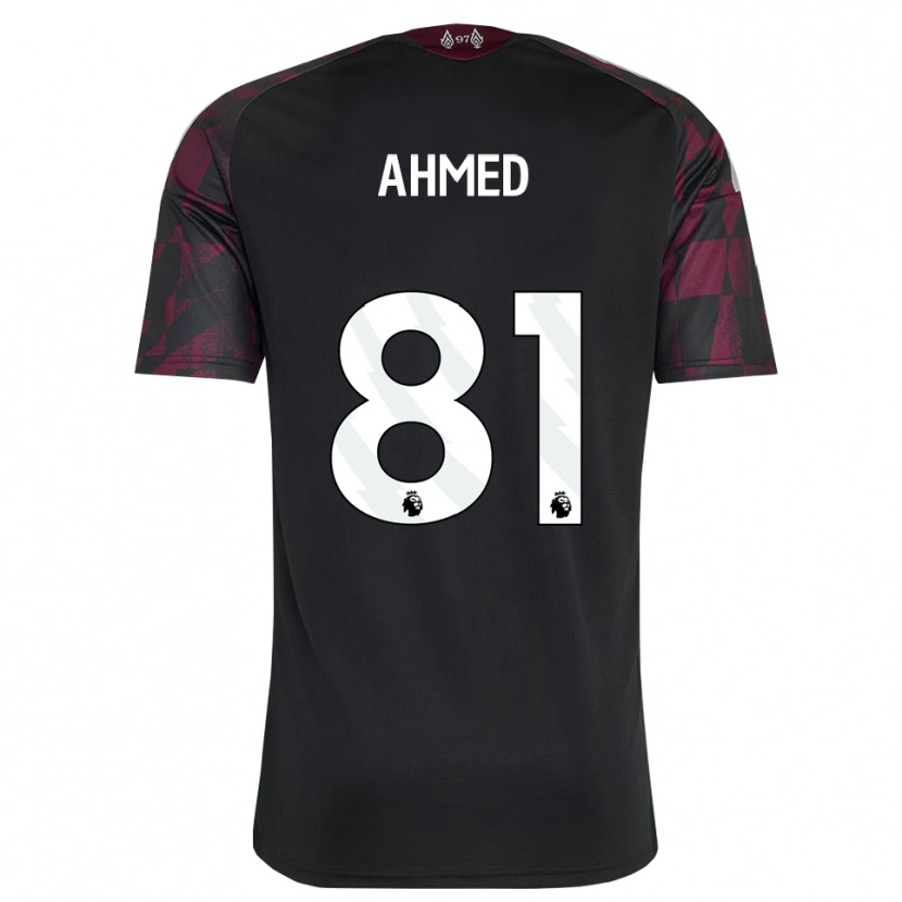 Danxen Kinder Karim Ahmed #81 Schwarz Weiß Violett Ausweichtrikot Trikot 2026/27 T-Shirt