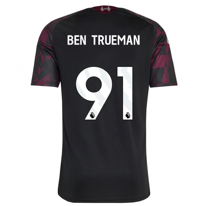 Danxen Kinder Ben Trueman #91 Schwarz Weiß Violett Ausweichtrikot Trikot 2026/27 T-Shirt