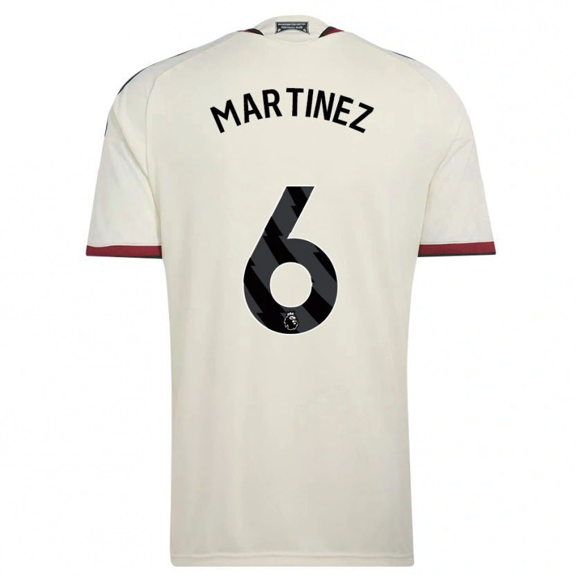 Danxen Kinder Lisandro Martínez #6 Beige Schwarz Rot Ausweichtrikot Trikot 2026/27 T-Shirt
