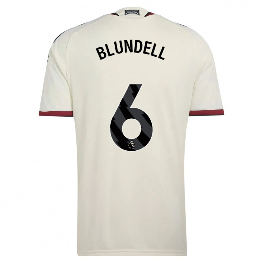 Danxen Kinder Hannah Blundell #6 Beige Schwarz Rot Ausweichtrikot Trikot 2026/27 T-Shirt