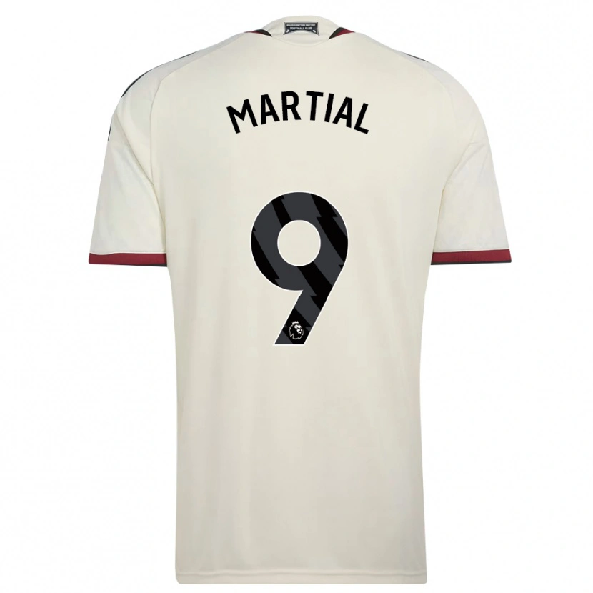 Danxen Kinder Anthony Martial #9 Beige Schwarz Rot Ausweichtrikot Trikot 2026/27 T-Shirt