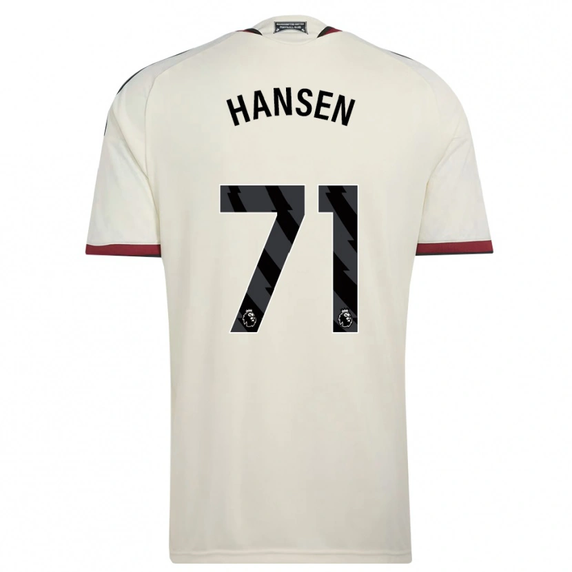 Danxen Kinder Isak Hansen-Aaroen #71 Beige Schwarz Rot Ausweichtrikot Trikot 2026/27 T-Shirt