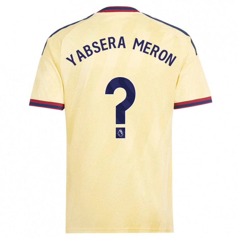 Danxen Kinder Yabsera Meron #0 Hell Gelb Mitternachtsblau Ausweichtrikot Trikot 2026/27 T-Shirt