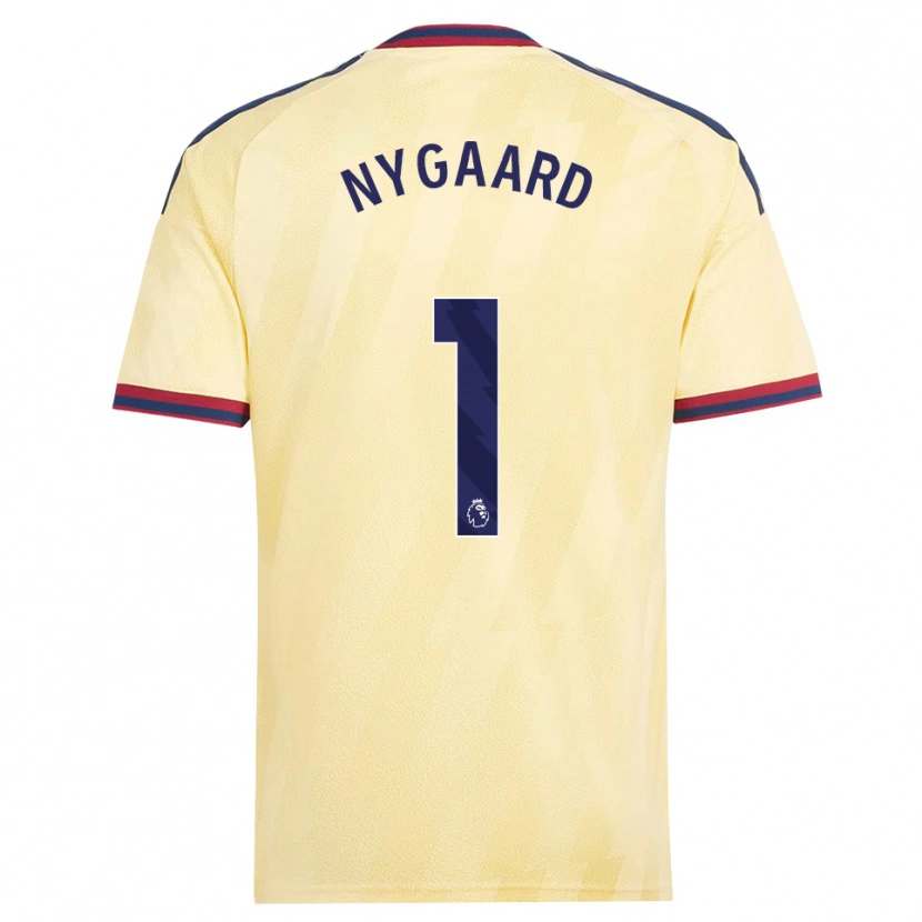 Danxen Kinder Lucas Nygaard #1 Hell Gelb Mitternachtsblau Ausweichtrikot Trikot 2026/27 T-Shirt