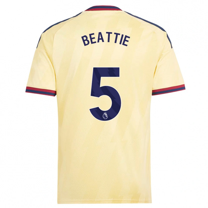 Danxen Kinder Jen Beattie #5 Hell Gelb Mitternachtsblau Ausweichtrikot Trikot 2026/27 T-Shirt