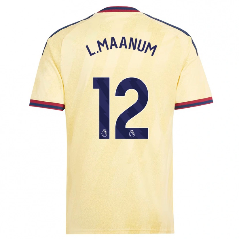 Danxen Kinder Frida Maanum #12 Hell Gelb Mitternachtsblau Ausweichtrikot Trikot 2026/27 T-Shirt