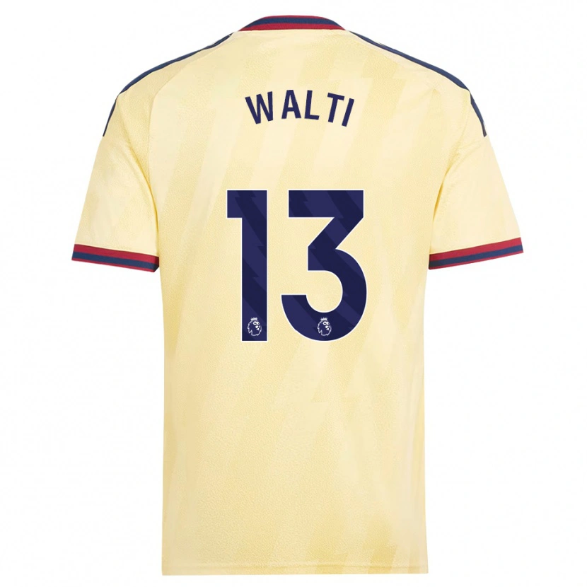Danxen Kinder Lia Walti #13 Hell Gelb Mitternachtsblau Ausweichtrikot Trikot 2026/27 T-Shirt