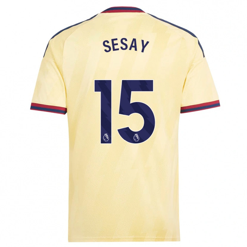 Danxen Kinder Joshua Sesay #15 Hell Gelb Mitternachtsblau Ausweichtrikot Trikot 2026/27 T-Shirt