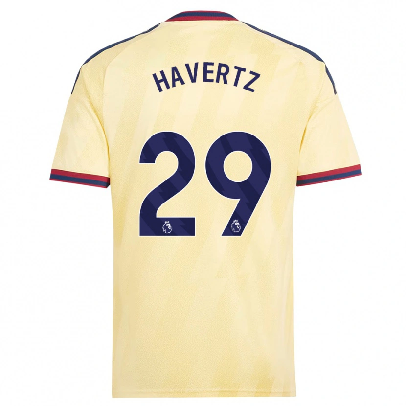Danxen Kinder Kai Havertz #29 Hell Gelb Mitternachtsblau Ausweichtrikot Trikot 2026/27 T-Shirt