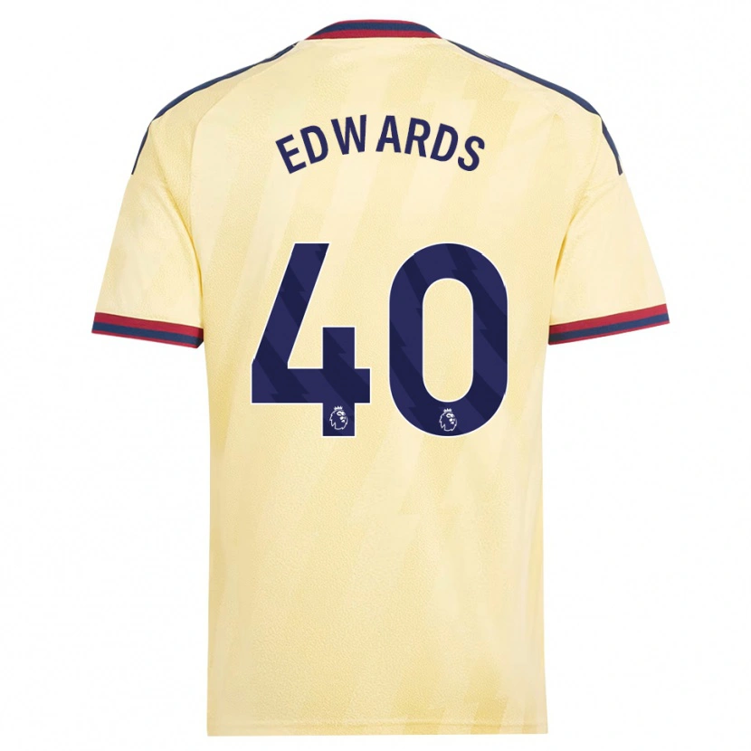 Danxen Kinder Khayon Edwards #40 Hell Gelb Mitternachtsblau Ausweichtrikot Trikot 2026/27 T-Shirt