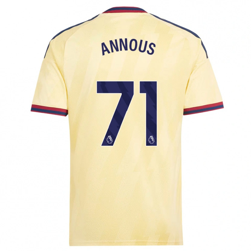 Danxen Kinder Andre Harriman-Annous #71 Hell Gelb Mitternachtsblau Ausweichtrikot Trikot 2026/27 T-Shirt
