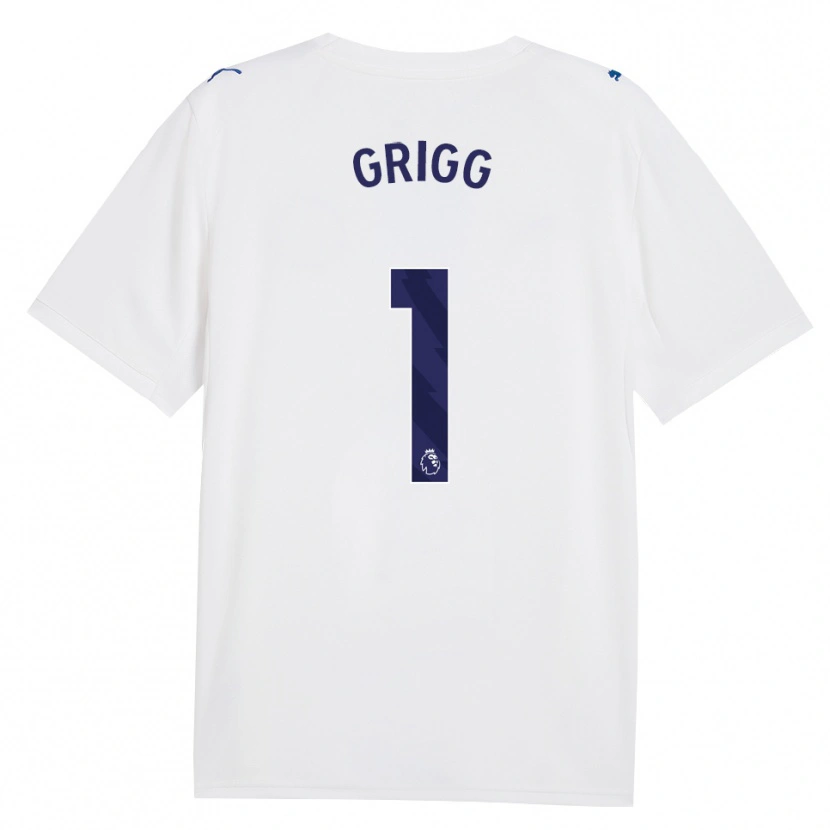 Danxen Kinder Finley Grigg #1 Marineweiß Ausweichtrikot Trikot 2026/27 T-Shirt