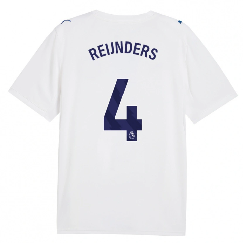 Danxen Kinder Tijjani Reijnders #4 Marineweiß Ausweichtrikot Trikot 2026/27 T-Shirt