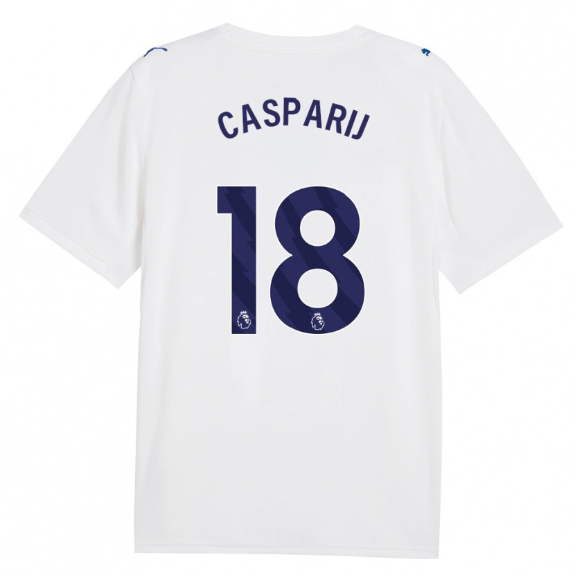 Danxen Kinder Kerstin Casparij #18 Marineweiß Ausweichtrikot Trikot 2026/27 T-Shirt