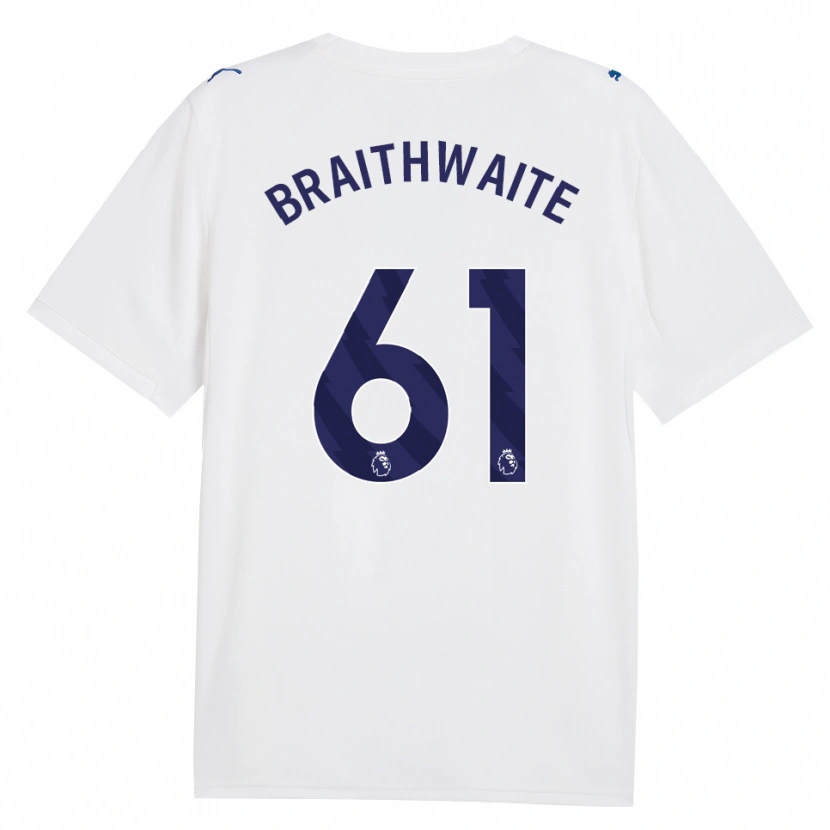 Danxen Kinder Kaden Braithwaite #61 Marineweiß Ausweichtrikot Trikot 2026/27 T-Shirt
