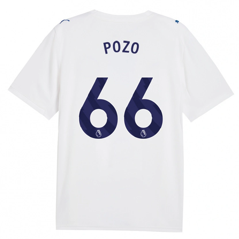 Danxen Kinder Iker Pozo #66 Marineweiß Ausweichtrikot Trikot 2026/27 T-Shirt