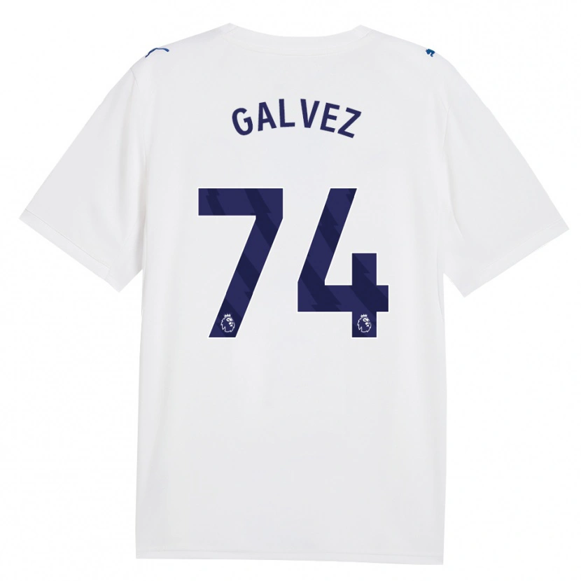 Danxen Kinder Tomas Galvez #74 Marineweiß Ausweichtrikot Trikot 2026/27 T-Shirt
