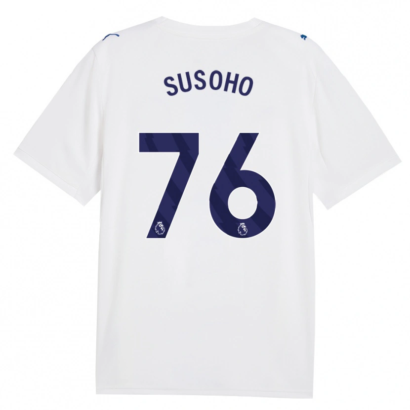 Danxen Kinder Mahamadou Susoho #76 Marineweiß Ausweichtrikot Trikot 2026/27 T-Shirt