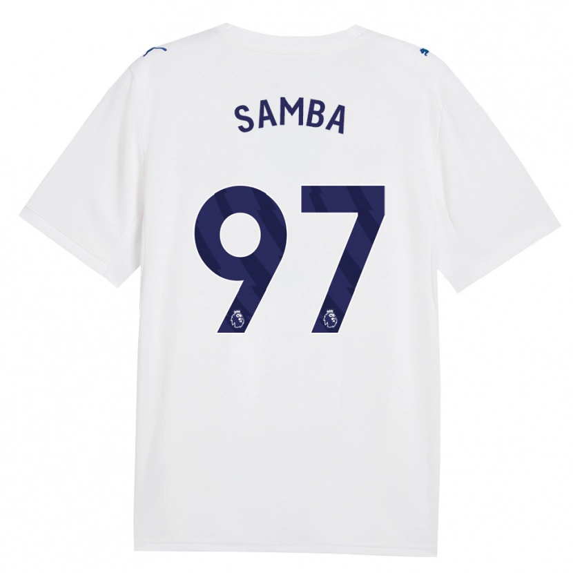 Danxen Kinder Tyrone Samba #97 Marineweiß Ausweichtrikot Trikot 2026/27 T-Shirt