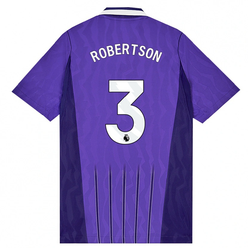 Danxen Kinder Andrew Robertson #3 Violett Weiß Ausweichtrikot Trikot 2026/27 T-Shirt